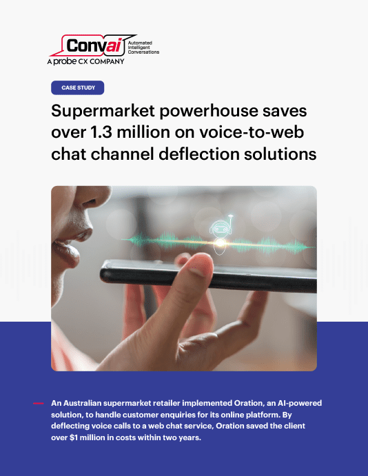 Supermarket powerhouse saves over $1 million on voice-to-web chat channel deflection solutions