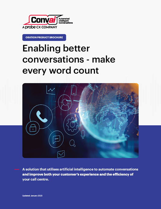 Oration Product Brochure - Enabling better conversations