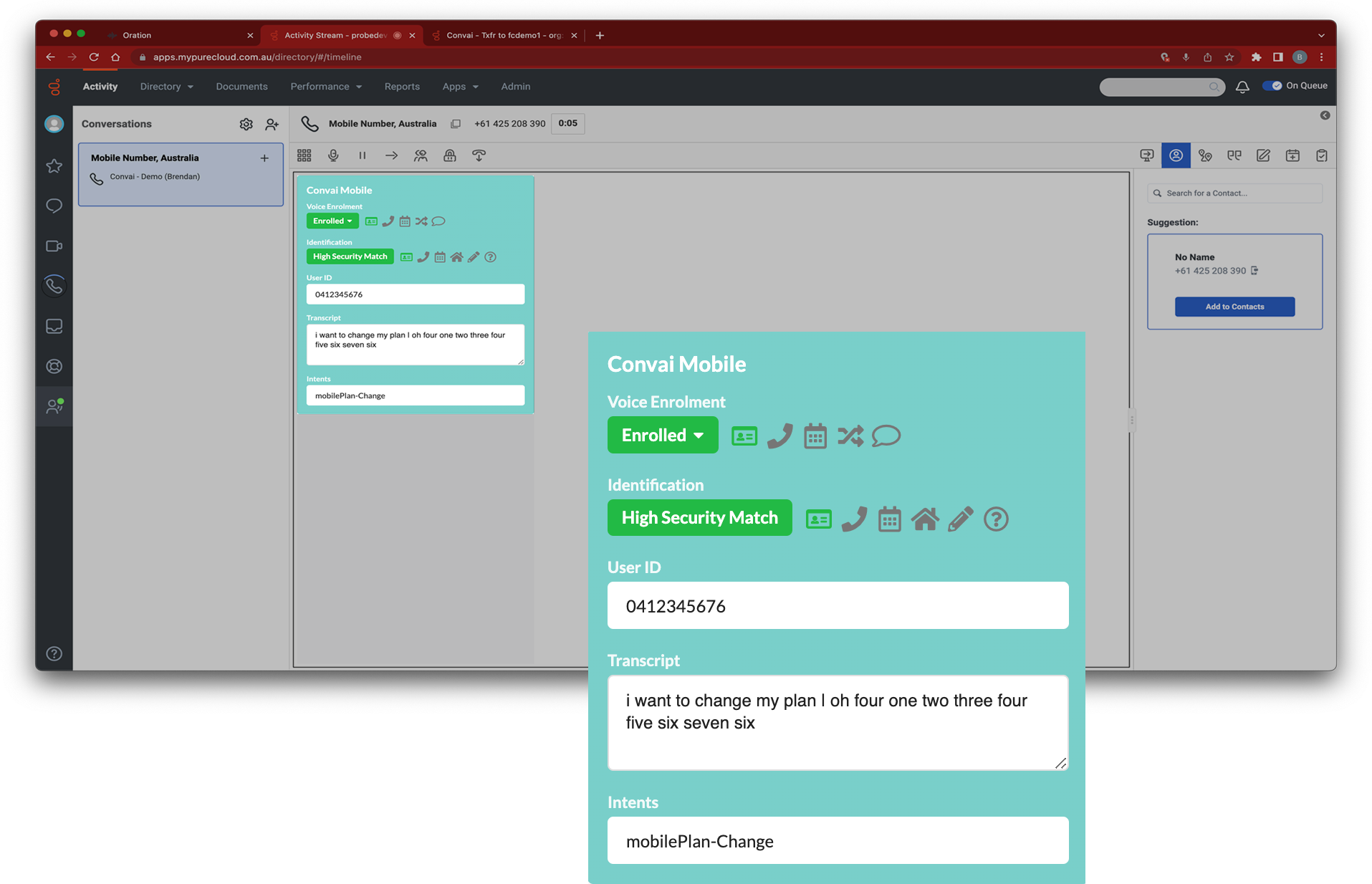 Voice Verification feature